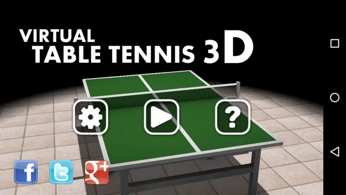 Table Tennis Game 3D android App screenshot 1